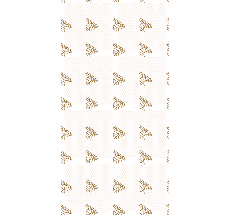 Tapete kinderzimmer elegante bienenillustration - TenStickers