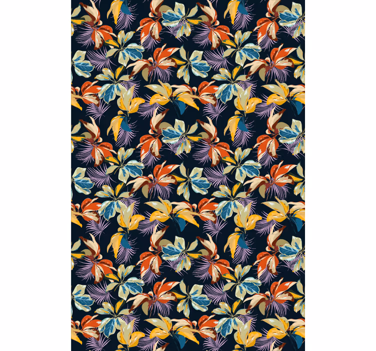 Tapete flur mit tigerlilie blumenmuster - TenStickers