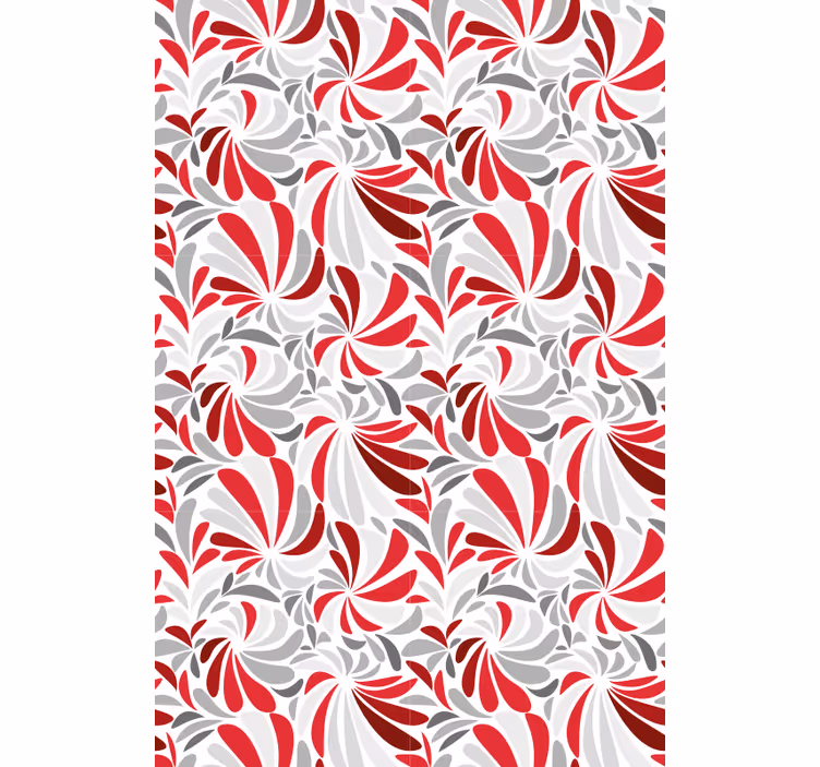 Tapete flur mit floralem wirbelmuster - TenStickers
