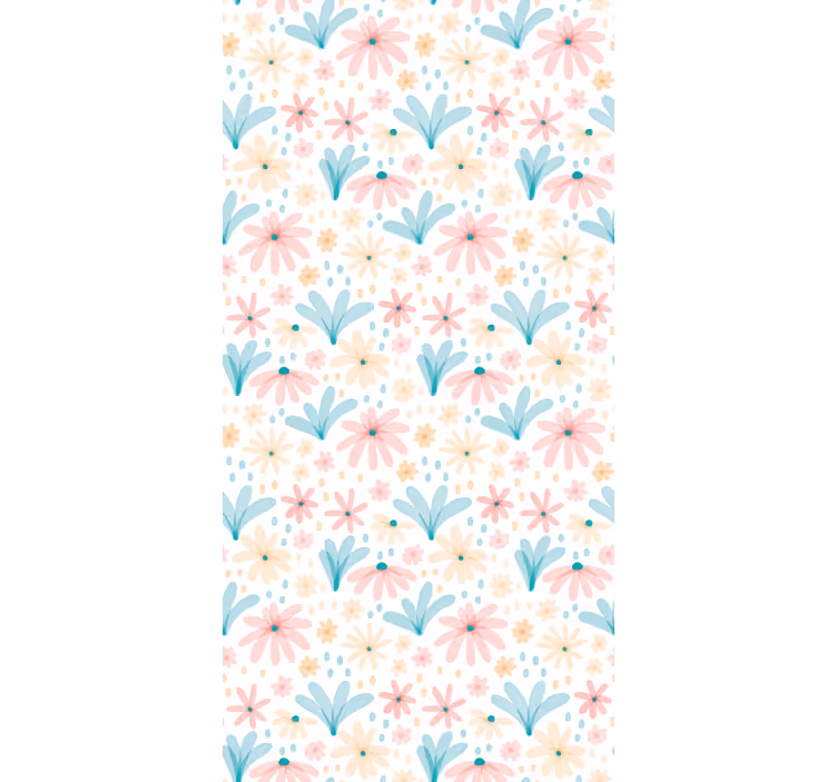 Tapete flur mit floralem gänseblümchenmuster - TenStickers