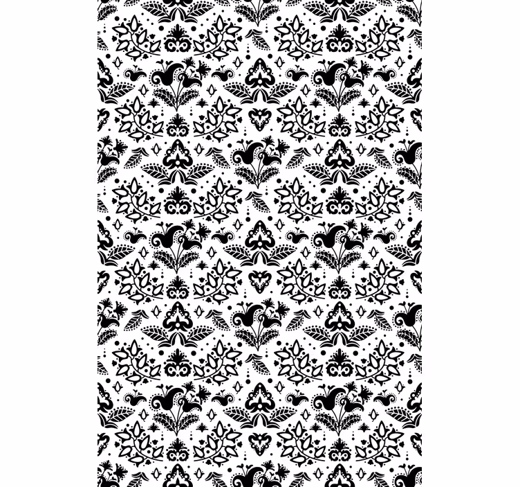 Tapete flur mit eleganten floralen elementen - TenStickers