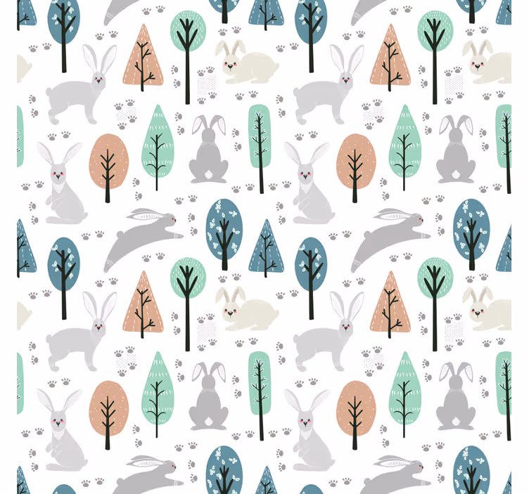 Tapete skandinavisch waldtiere - TenStickers