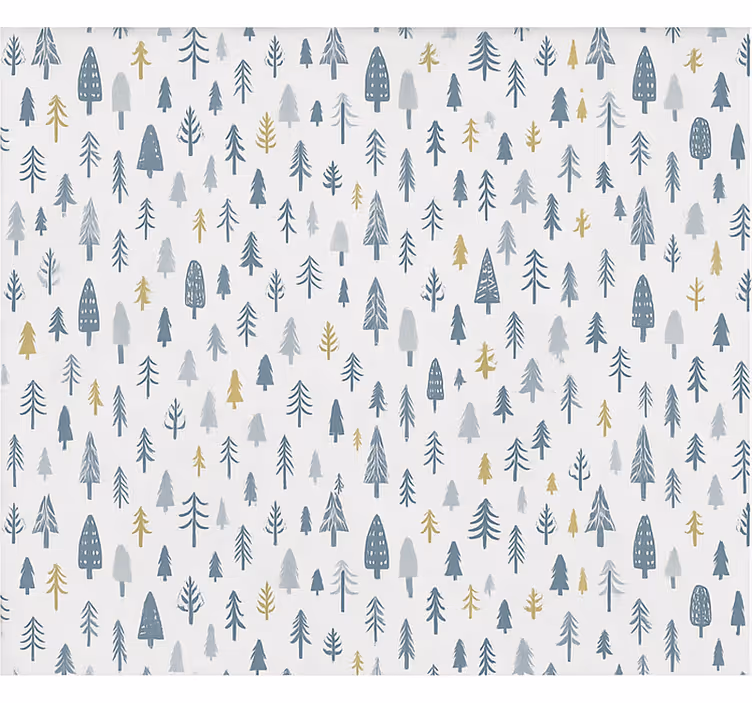 Tapete skandinavisch winterwald szene - TenStickers