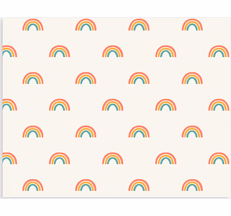 Tapete skandinavisch bunte regenbögen - TenStickers