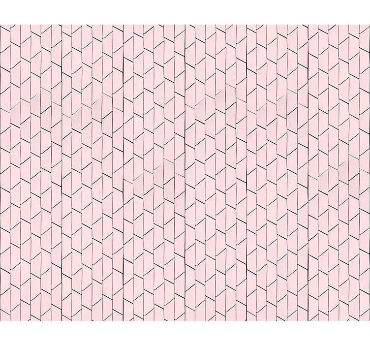 Tapete muster pink geometrisches design - TenStickers