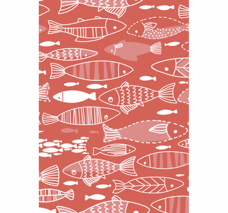 Wohnzimmer tapete viele fische unter dem meer - TenStickers
