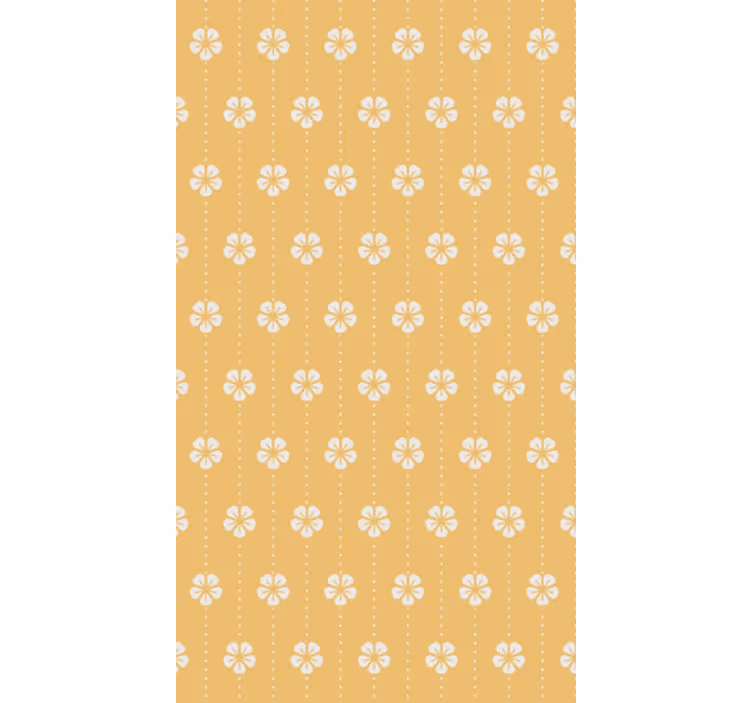 Wohnzimmer tapete mit elegantem blumenmuster - TenStickers