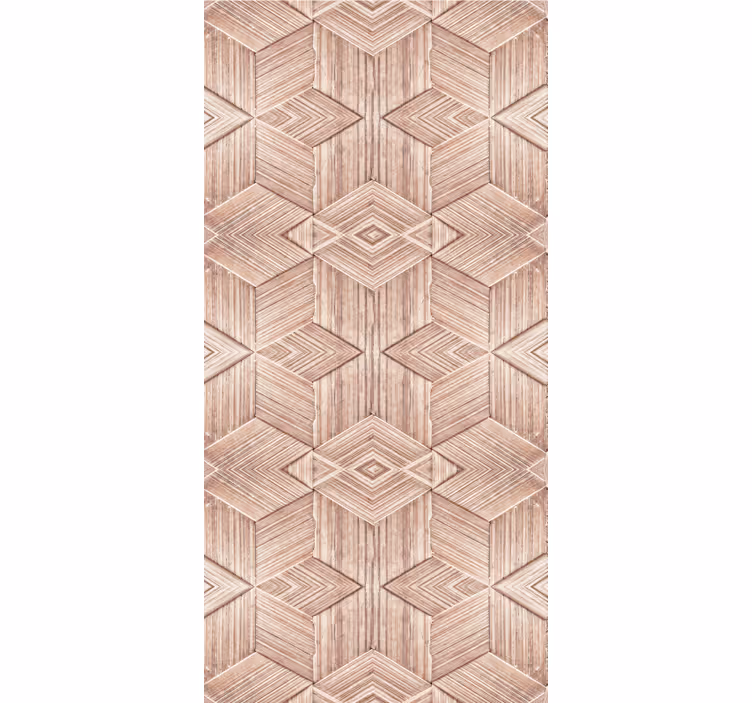 Wohnzimmer tapete mit hellem holztextur-effekt - TenStickers