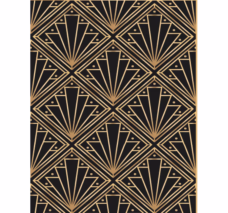 Wohnzimmer tapete im art deco muster - TenStickers