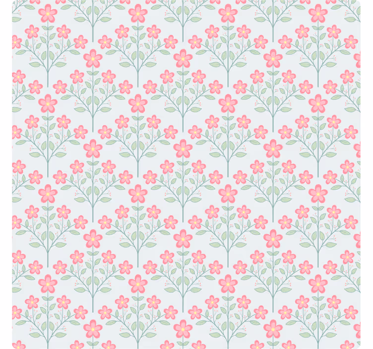 Tapete fliesenoptik mit floralen kleinen fliesen - TenStickers