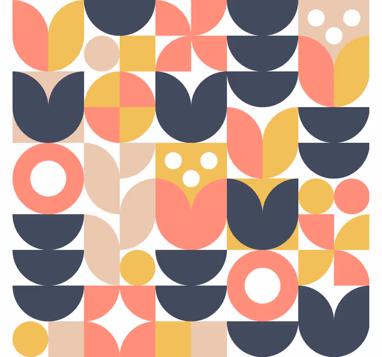 Tapete skandinavisch mit nordischen geometrischen mustern - TenStickers