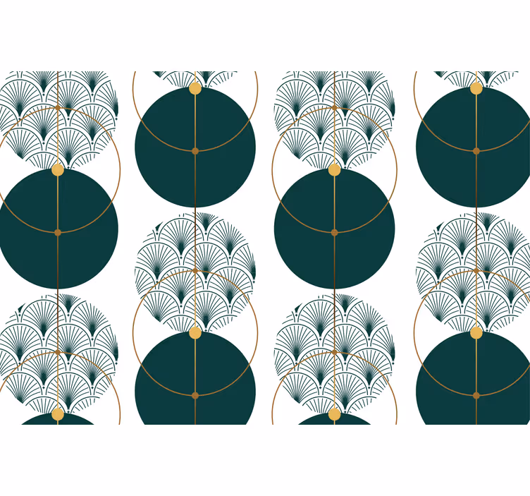Tapete geometrisch im glamour-stil - TenStickers