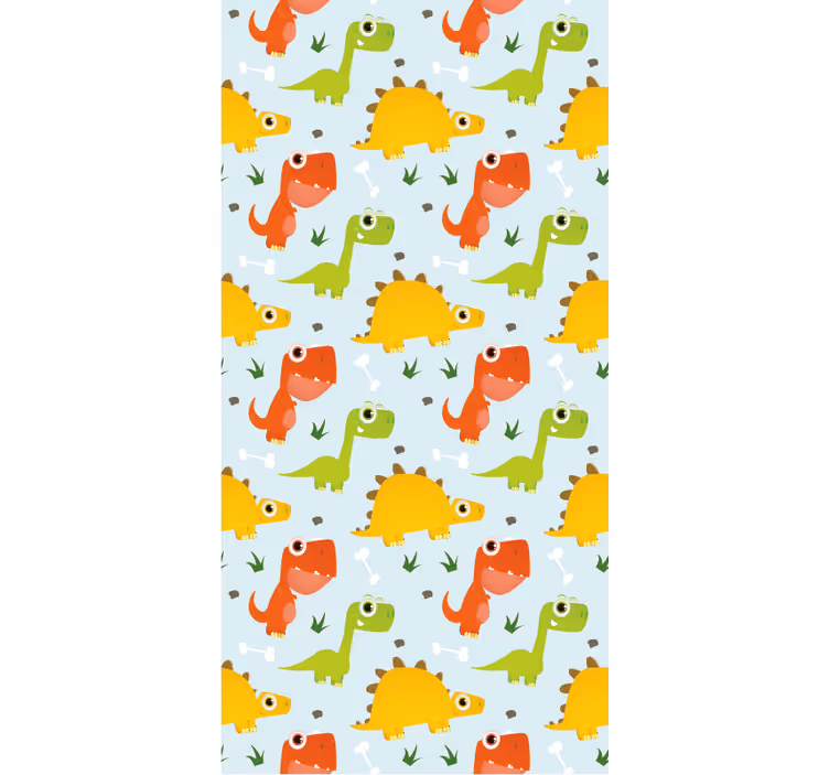 Tapete dinosaurier kleines dino-muster - TenStickers