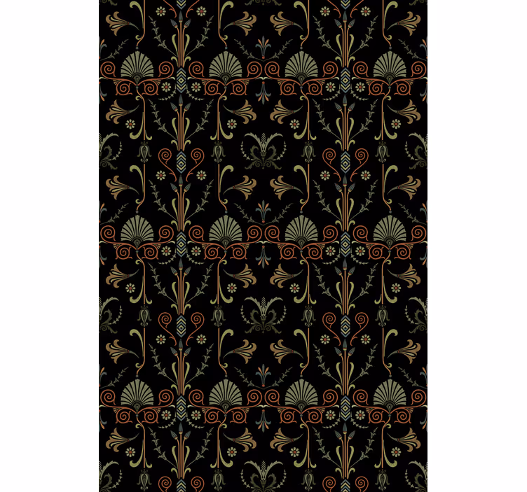 Tapete küche mit eleganten blattmotiven - TenStickers