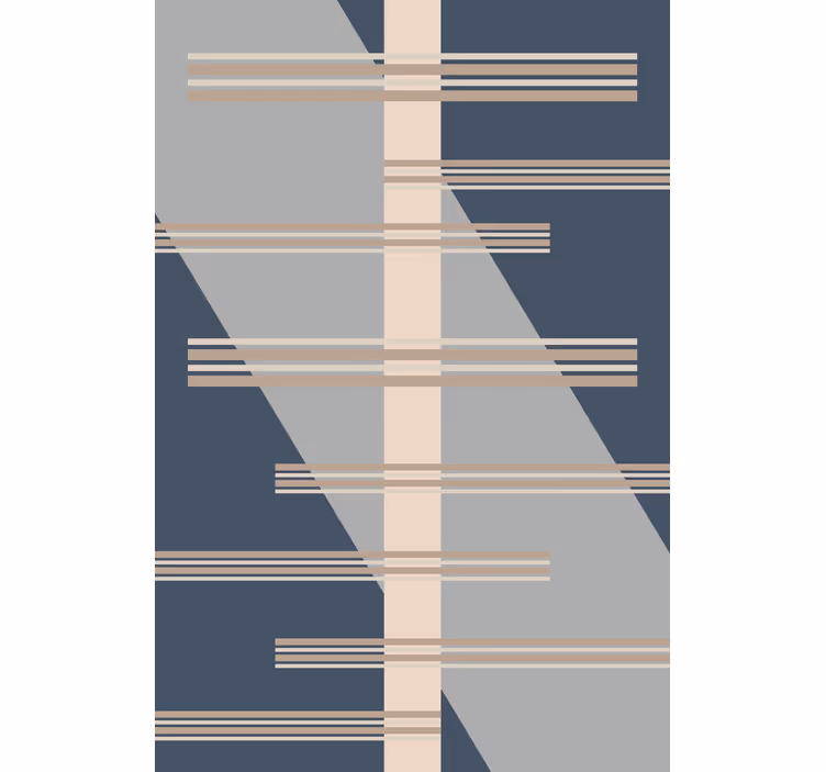 Tapete modern im geometrischen linienmuster - TenStickers