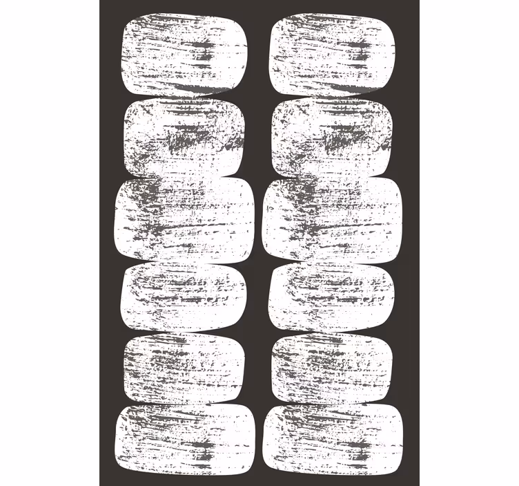 Tapete modern mit geometrischen formen im mid-century stil - TenStickers