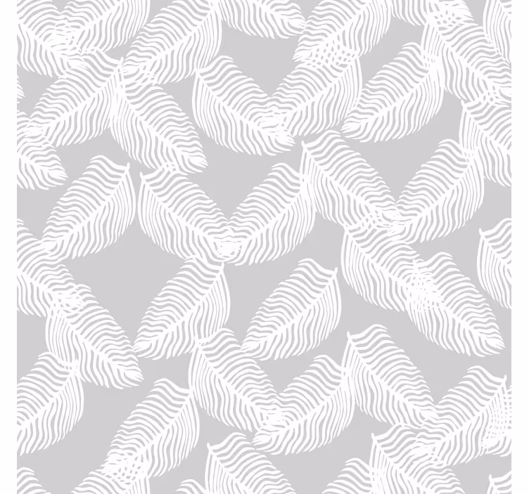 Tapete modern graue minimalistische blumenmuster - TenStickers