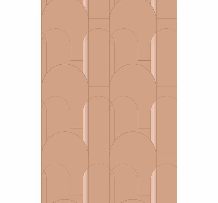 Tapete modern mit geometrischem kurven-design - TenStickers