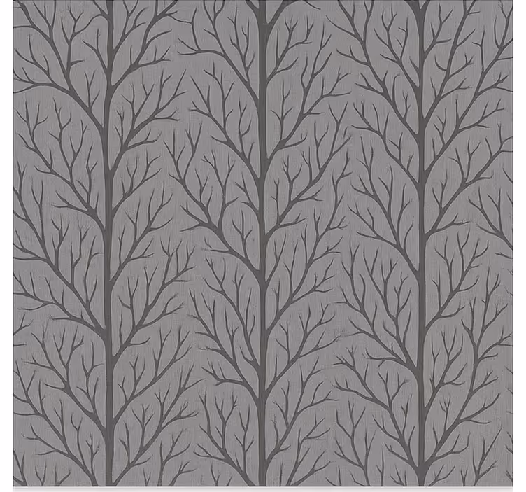 Tapete esszimmer graue waldtrees - TenStickers