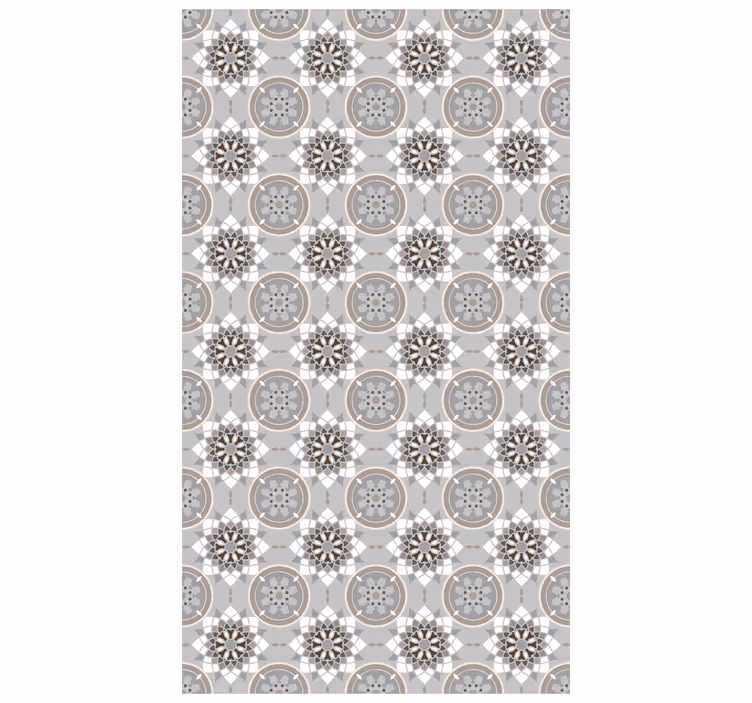 Tapete küche mit floralen bodenfliesen - TenStickers
