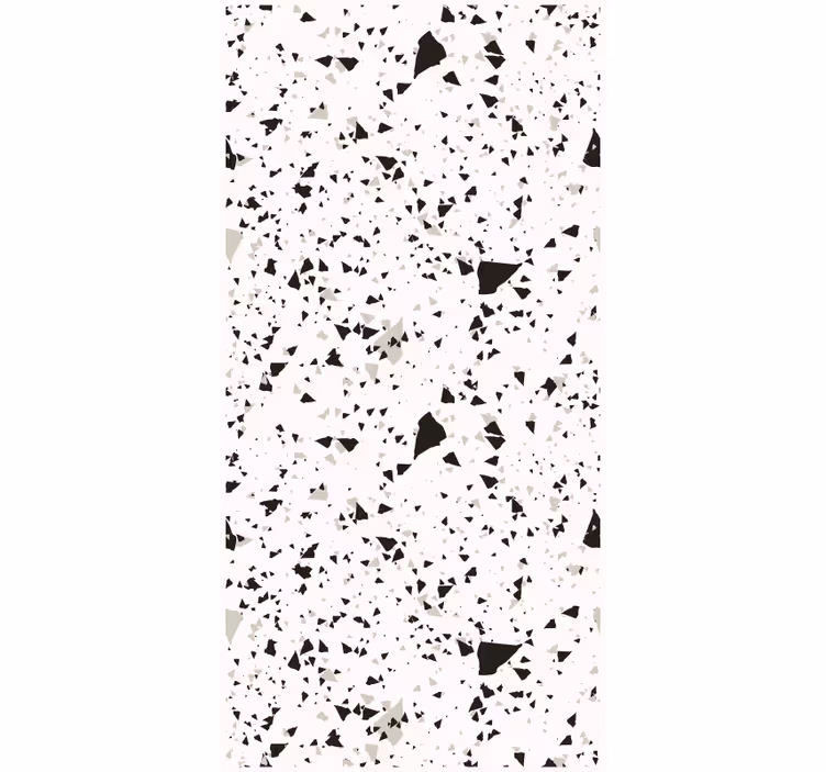 Tapete küche in grau weiß und schwarz terrazzo - TenStickers