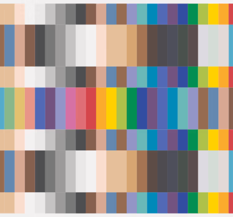 Tapete küche bunte kleine quadrate - TenStickers