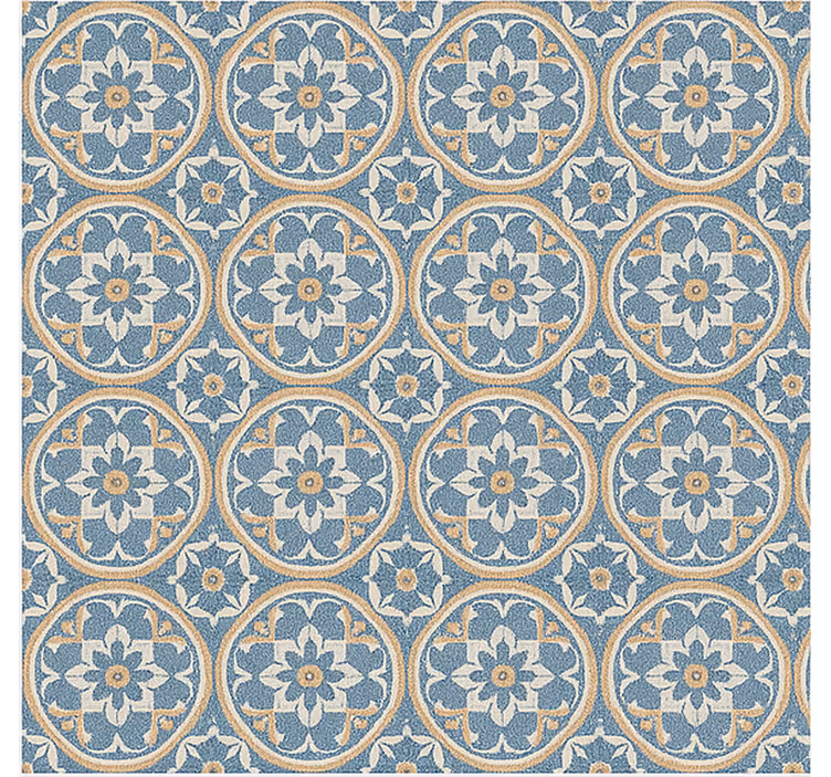 Wohnzimmer tapete im azulejo stil - TenStickers