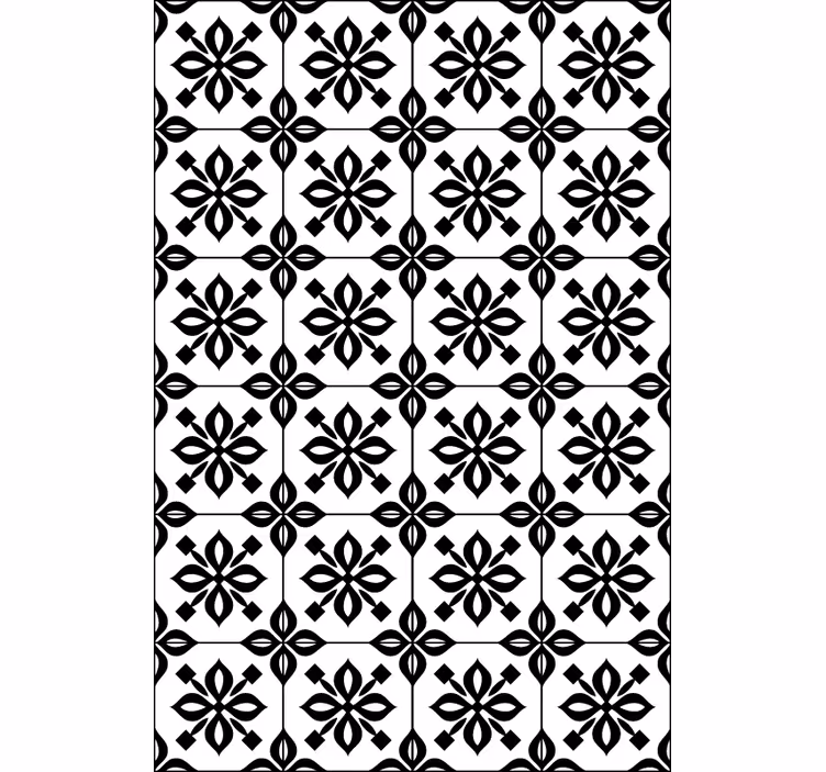 Wohnzimmer tapete schwarz weiß mosaik - TenStickers