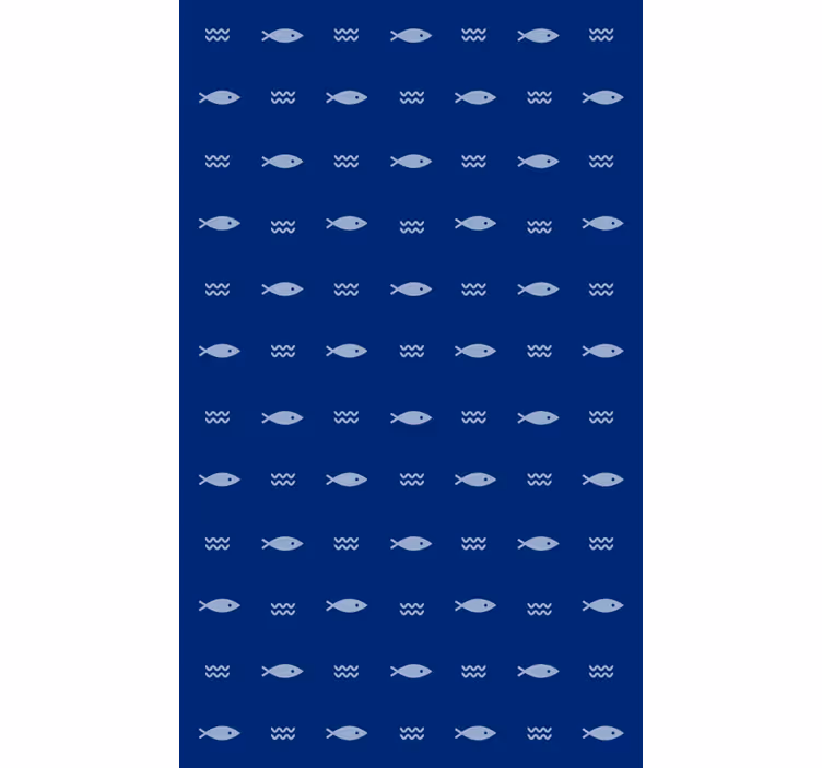 Tapete badezimmer mit fischmuster badematte - TenStickers