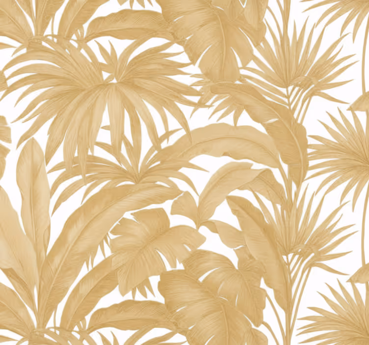 Wohnzimmer tapete goldene palme - TenStickers