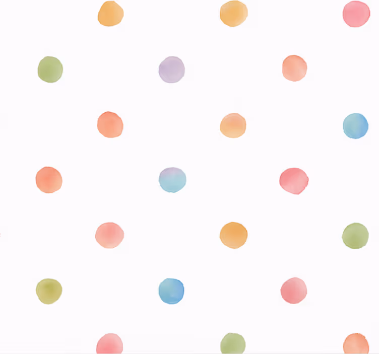 Tapete hochzeit aquarell punkte - TenStickers