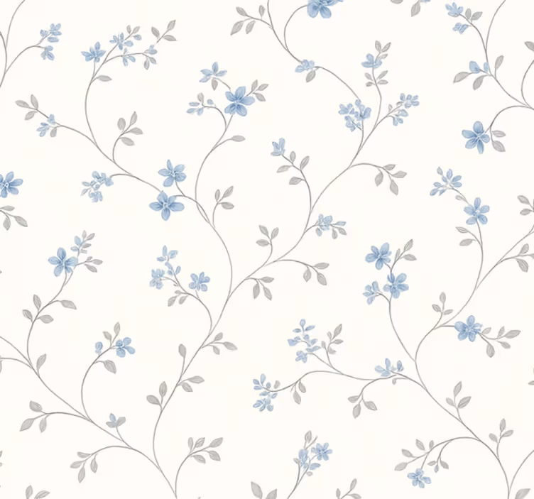Tapete hochzeit klassischer blauer wiesentrail - TenStickers