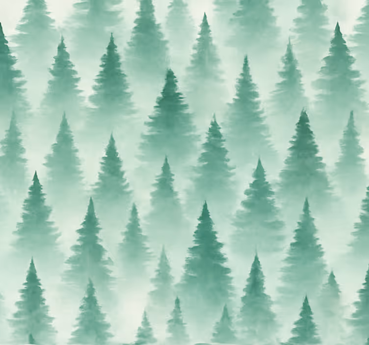 Wohnzimmer tapete mystischer wald - TenStickers