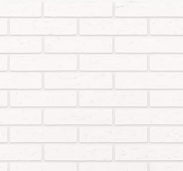Wohnzimmer tapete einfache weiße ziegel - TenStickers