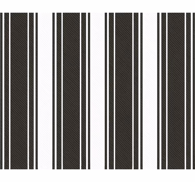 Wohnzimmer tapete vintage schwarz weiß streifen - TenStickers