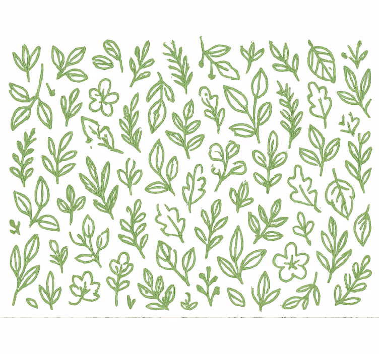 Tapete kinderzimmer botanisches grün - TenStickers