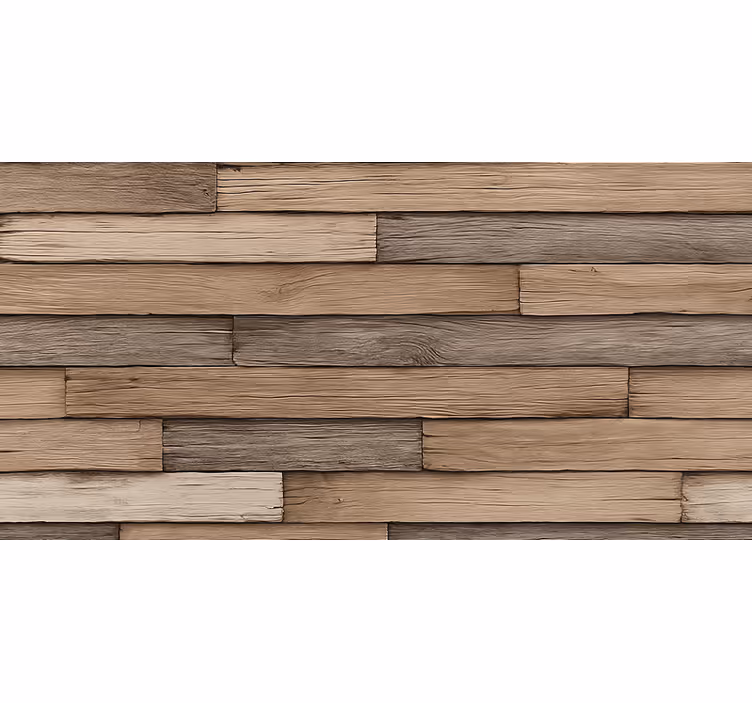 Wohnzimmer tapete rustikales 3d holz - TenStickers