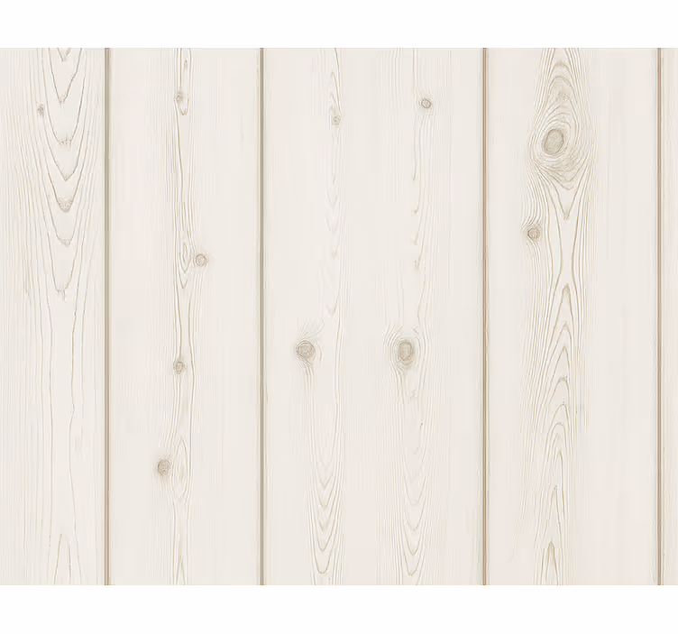 Wohnzimmer tapete in weißgewaschenem holz - TenStickers