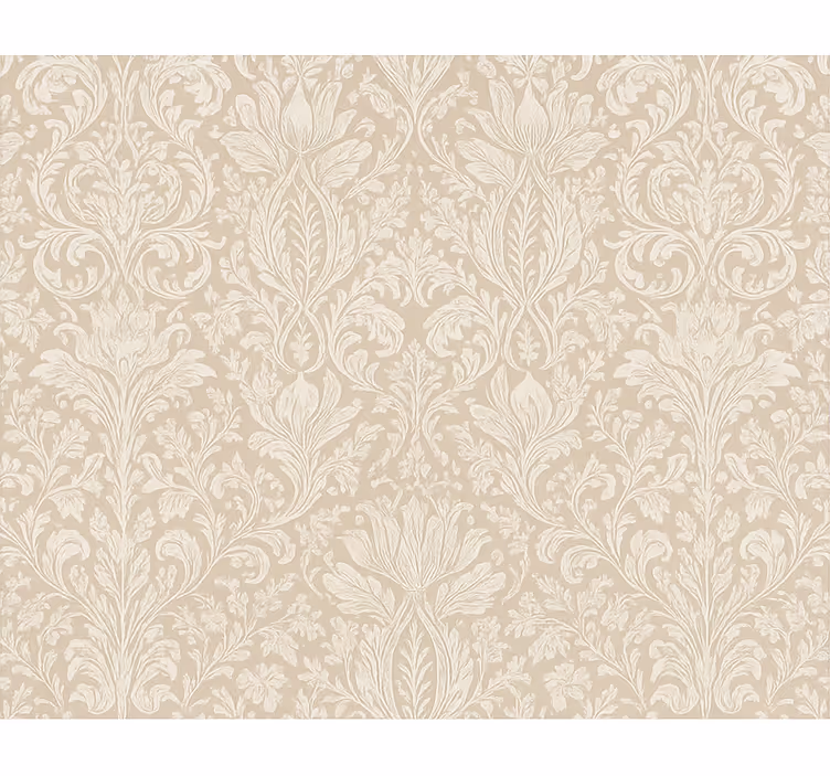 Tapete hochzeit klassisch beige floral - TenStickers