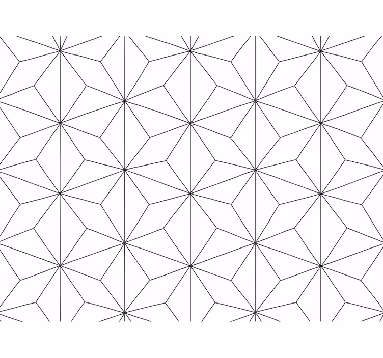 Wohnzimmer tapete mit abstraktem hexagon design - TenStickers
