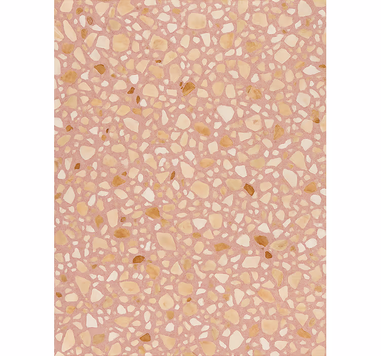 Steintapete rose erdtone terrazzo - TenStickers