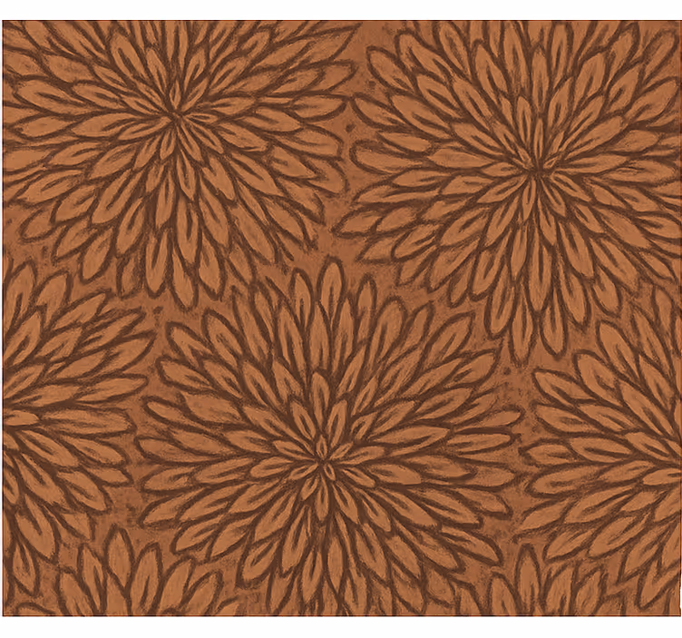 Tapete holzoptik moderne korallenblüte burst - TenStickers