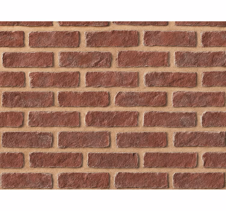 Tapete ziegel wetterrot backstein - TenStickers