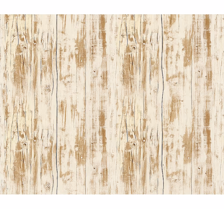 Wohnzimmer tapete in weiß gewaschenem holzoptik - TenStickers