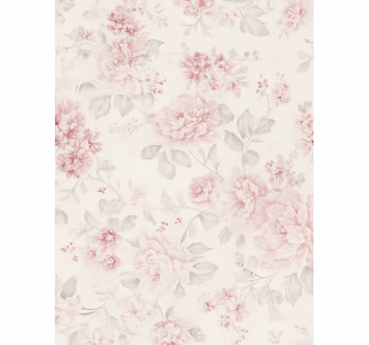 Tapete hochzeit im vintage pink blumen design - TenStickers