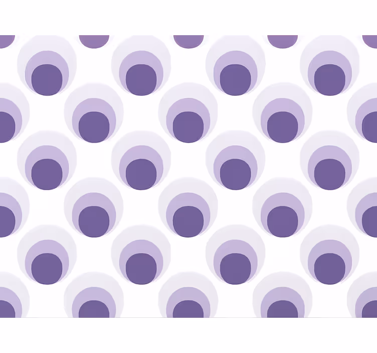 Wohnzimmer tapete mit lila kreise schichten design - TenStickers