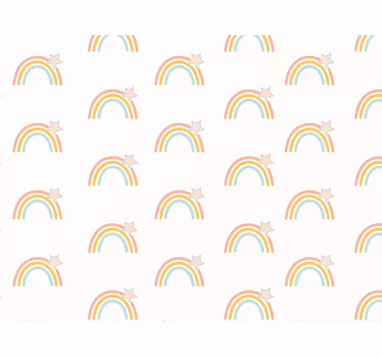 Tapete kinderzimmer einfaches regenbogenmuster - TenStickers