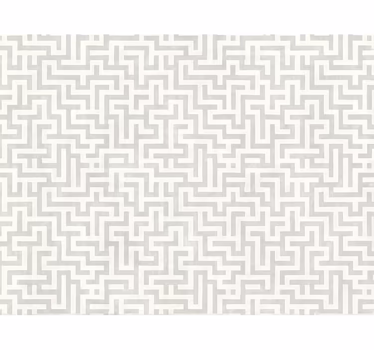 Wohnzimmer tapete silbernes labyrinth design - TenStickers