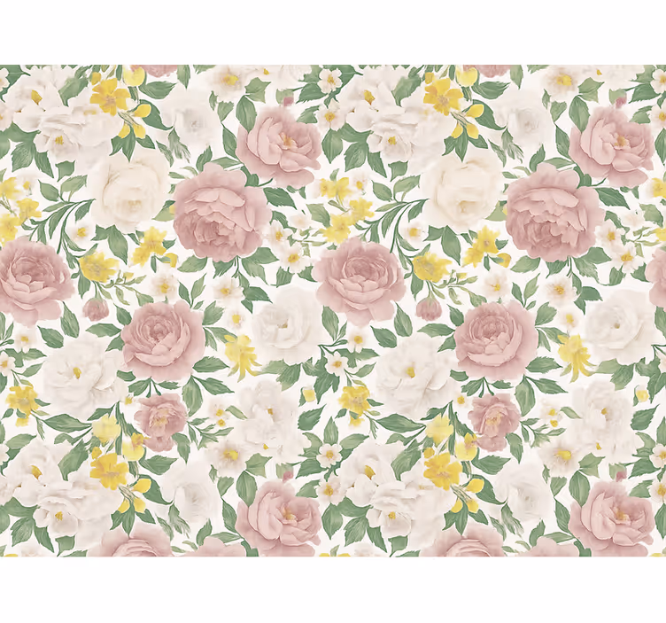 Tapete hochzeit mit rauchigem mysteriösem botanischen muster - TenStickers