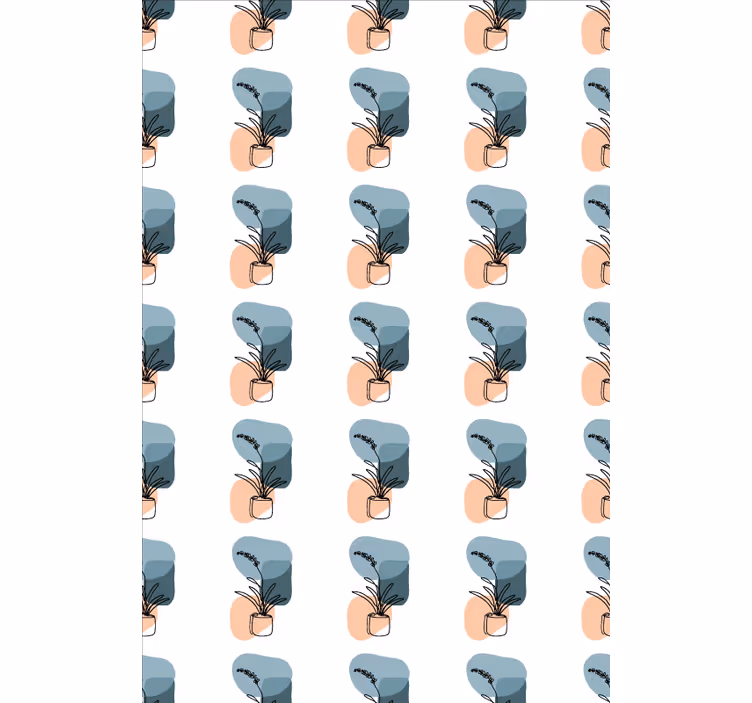 Blumentapete im minimalistischen orchideen-design - TenStickers